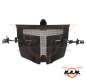 Preview: Pirate Arms Warrior Steel Face Mask, schwarz