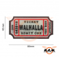 Preview: 3D - Large Walhalla Ticket Rubber Patch - Glow in the Dark