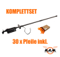 Preview: GoGun Dart Hiker komplettset inkl. Pfeile Cal.50 / 12,7 mm Blasrohr & Wanderstock