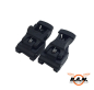 Preview: Tactical Flip Up Sights (Front & Rear), schwarz