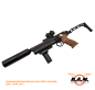Preview: Full Metal HCG-1 Frontgriff für 21mm Schiene **HARDCORE ASSAULT**
