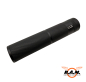 Preview: Multikaliber F-Schalldämpfer 14ccw Gewinde 4.5mm, 5.5mm, 6mm, 9mm, 0.43 (10.8mm) PCP / Luftdruck & Airsoft