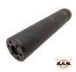 Preview: Multikaliber F-Schalldämpfer 14ccw Gewinde 4.5mm, 5.5mm, 6mm, 9mm, 0.43 (10.8mm) PCP / Luftdruck & Airsoft