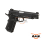 Preview: Softairpistole KJ WORKS Hi-Capa 5.1 Full Metal GBB, schwarz