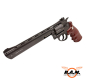 Preview: Borner Super Sport 703 CO₂ Revolver 4,5 mm BB – Vollmetall mit 6-Schuss-Trommel