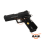 Preview: WE Softairpistole Hi-Capa 4.3 OPS Full Metal GBB, schwarz