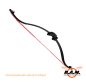 Preview: SOLIDCORE Dyneema PRO Tuning Sehne rot "HEAVY DUTY 4mm", handgemacht für STEAMBOW AR6 Stinger 1 & 2