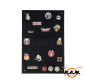 Preview: Patchwand klein, schwarz (50x75cm)