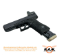 Preview: IMI Gummi Magazinboden / Magazinschuh für Glock, desert tan