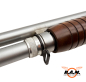 Preview: STEEL DEFENDER CO2 Schrotflinte / Pumpgun 7 Schuss NBS CHROMED MARINE CORPS cal. 0.68