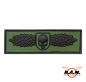 Preview: SOF Skull Badge Rubber Patch, Forest (JTG)