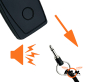 Preview: Schrillalarm mit integrierter Taschenlampe, max. 120dB, schwarz