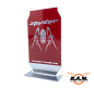 Preview: solides Aluminiumziel "Spyder", rot (Hakkotsu)