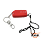 Preview: Schrillalarm mit integrierter Taschenlampe, max. 120dB, rot