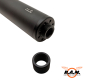 Preview: F-Schalldämpfer Multicaliber 4.5mm, 5.5mm, 6mm BB, 6.35mm, 7.62mm, 9mm, 0.43 (NUR Co2 & LUFTDRUCKWAFFEN)