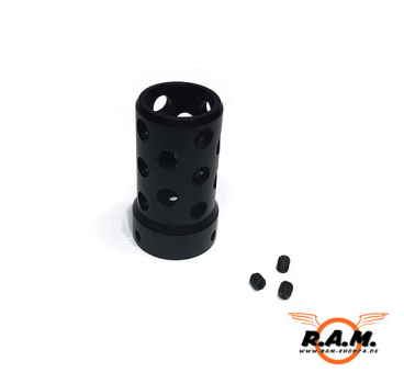 Universal Klemm Mündungsfeuerdämpfer cal. 0.68 von SOLIDCORE