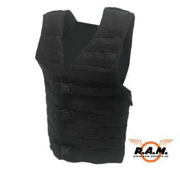 leichte Molle-Weste, schwarz, Modular System