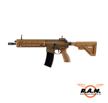 Softairgewehr Heckler & Koch HK416 A5, 6mm, Gas, BB, grünbraun