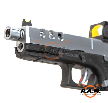 Softairpistole VORSK EU7 Vented Slide inkl. Red Dot