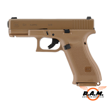 Airsoftpistole GLOCK 19X Coyote, 6mm, GBB