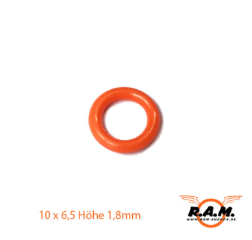 O-Ring 10 x 6,5 Schnurstärke 1,8mm orange