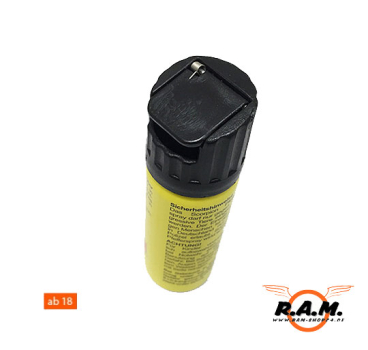Scorpion - Breitstrahl Pfefferspray 50ml mit Gürtelclip und Federdeckelkappe