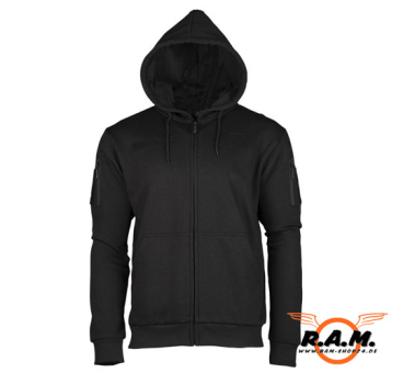 Taktischer Hoodie / Kapuzenjacke, schwarz