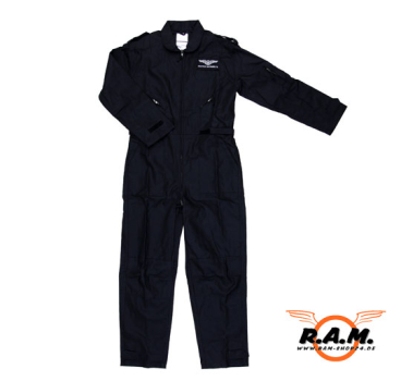 Piloten Overall, schwarz
