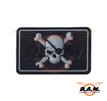 Pirate Skull Rubber Patch SWAT