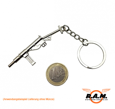 Metall-Schlüsselanhänger, Sten Gun MK2