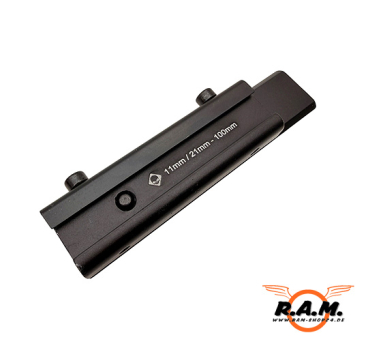 Preview: Adapter Montage 11mm auf 21mm Länge 100mm