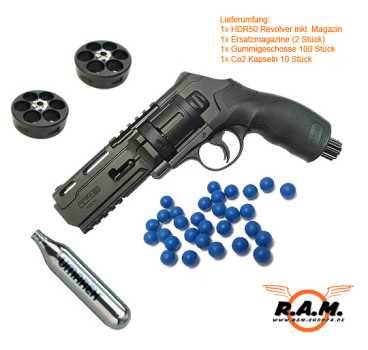 Umarex TR50 (GEN 2) Revolver SET inkl. Magazinen, Munition & Co2 Kapseln ***TOP***