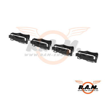 M4 Speedplate schwarz (4-er Set)