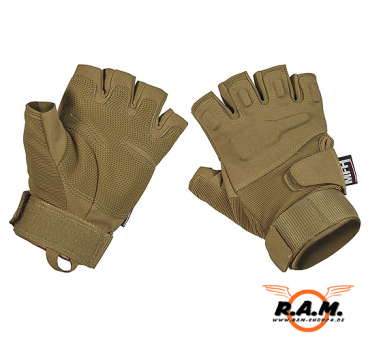 Taktische Halb-Finger Sniper Handschuhe, Coyote Tan