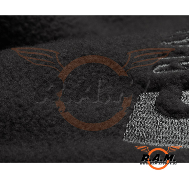 Fleece Hoodie Milvago, schwarz