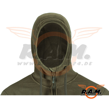 Fleece Hoodie Milvago, oliv