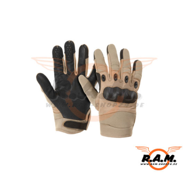 Assault Gloves tan (Invader Gear) AUSLAUF, Gr. M