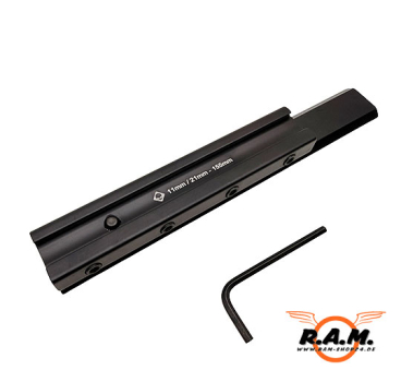 Preview: Adapter Montage 11mm auf 21mm Länge 155mm