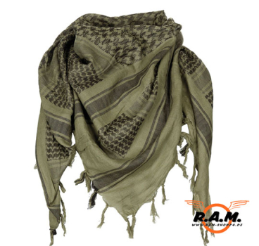 PLO Tuch, Shemag, supersoft, oliv-schwarz (120 x 115cm)