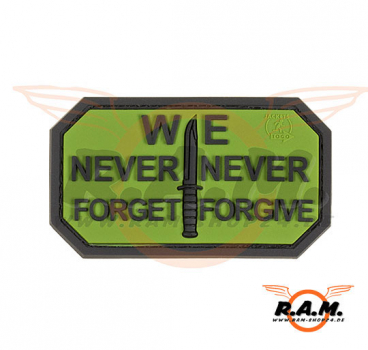Rubber Patch "WE NEVER FORGET" Forest