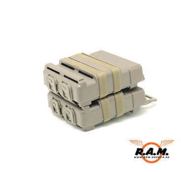 FAST MAG GEN. 3  2er Pack Desert / TAN "Extra Breit" SOLIDCORE