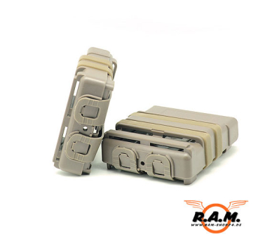 FAST MAG GEN. 3  2er Pack Desert / TAN "Extra Breit" SOLIDCORE