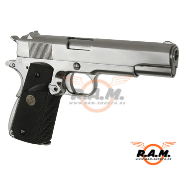 Softairpistole WE M1911 MEU Full Metal V3 GBB