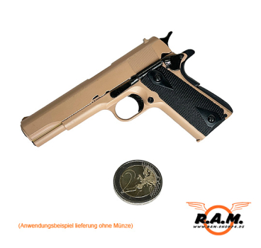 GOATGUNS Modell 1911 TAN mit Hülsenauswurf (Set)