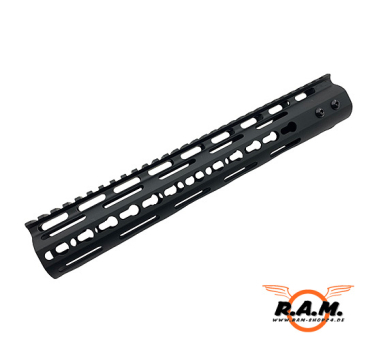 12" Free Floating Aluminium Keymod Handguard, schwarz