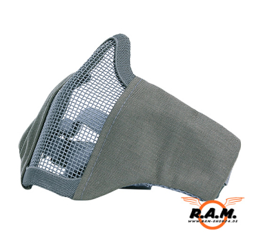 Gesichtsschutzmaske Nylonmesh, grau