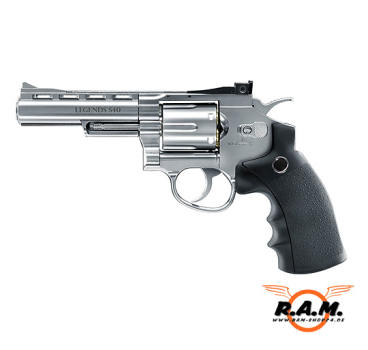Legends S40 4" Revolver, Cal. 4.5mm Diabolo, Silber