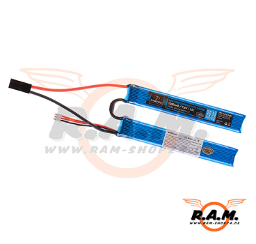 Lipo 7.4V 1300mAh 25C Twin Type (NIMROD)
