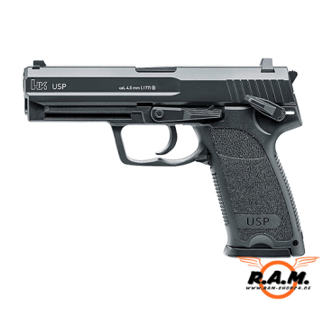 Luftdruckpistole Heckler & Koch USP cal. 4,5mm (.177) BB, schwarz