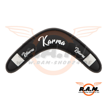 Karma Returns Rubber Patch, schwarz